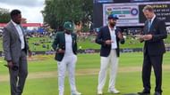 Rohit Sharma (R) lost the toss. (Credits: Twitter)